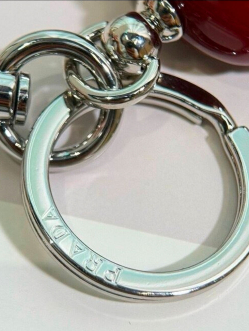 PRADA Triangle Logo Robot Keychain Bag Charm - Picture 7 of 7